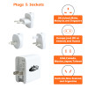 4 Port Universal Travel Adapters Plugs